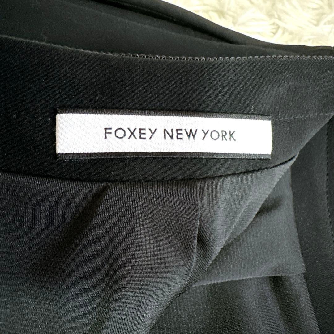 極美品 フォクシー FOXEY NEWYORK バロンスカート ブラック38