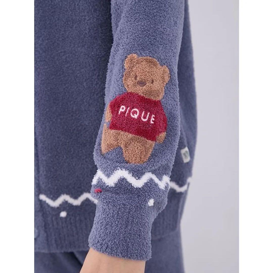 ジェラートピケ HOLIDAY ノルディック ショールカーディガン ルームウェア