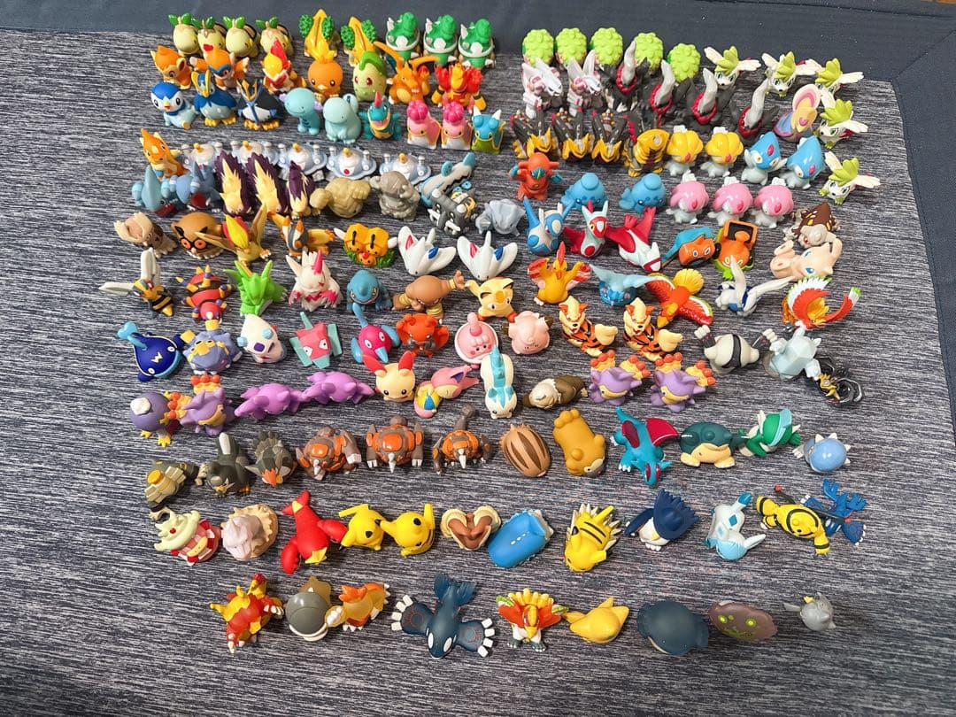 p*o様 ポケモンキッズ指人形 フィギュア まとめ売り約154体 クリア、キメ