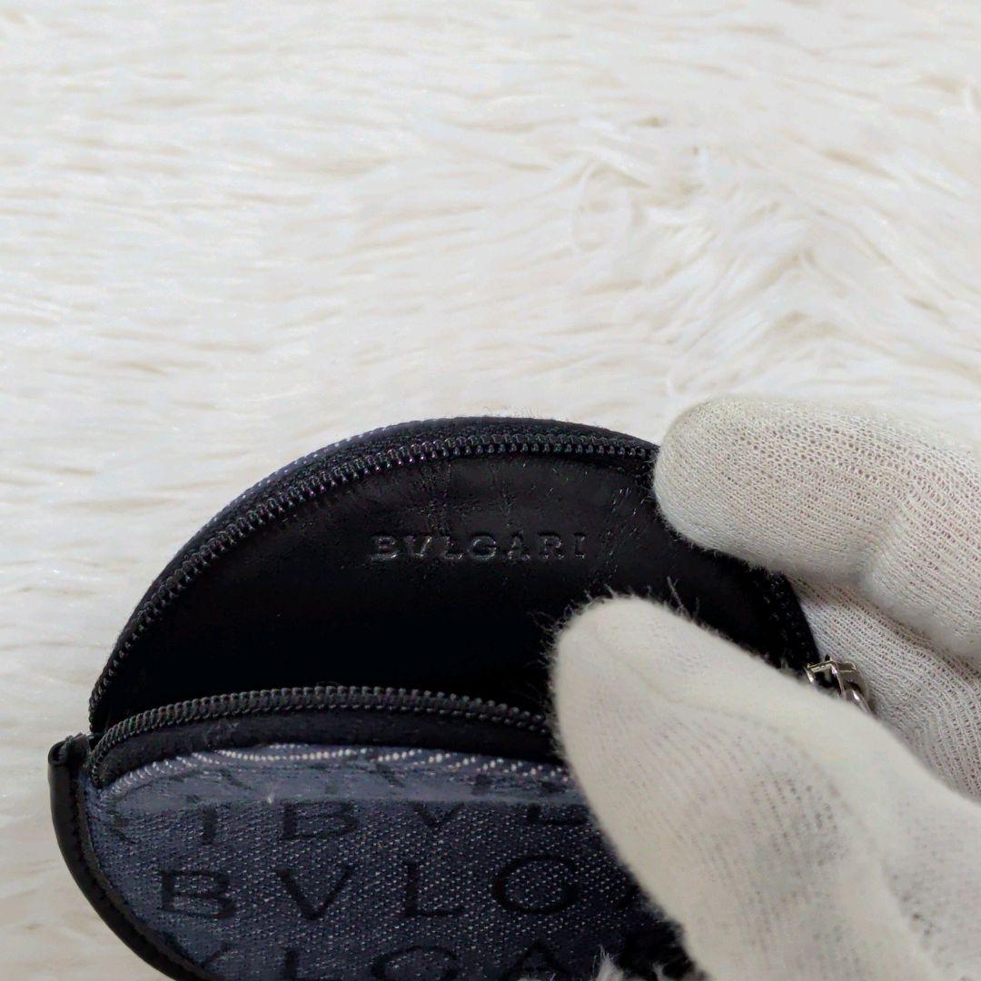 極美品✨️　BVLGARI　ケース　ロゴマニア　デニム　キャンバス　ブルー