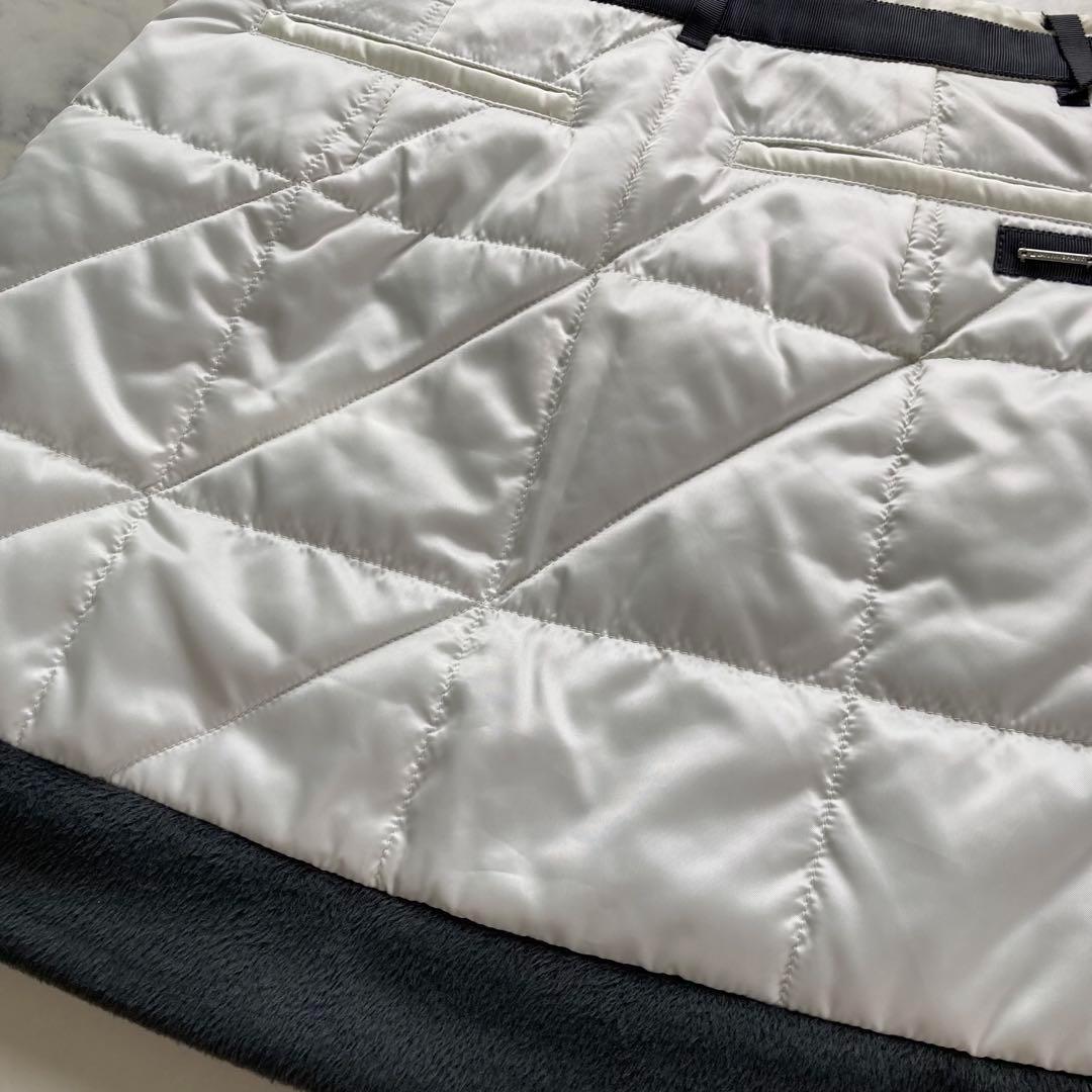 定価41800円【新品】レディース36ランバンスポール 中綿キルトスカート白