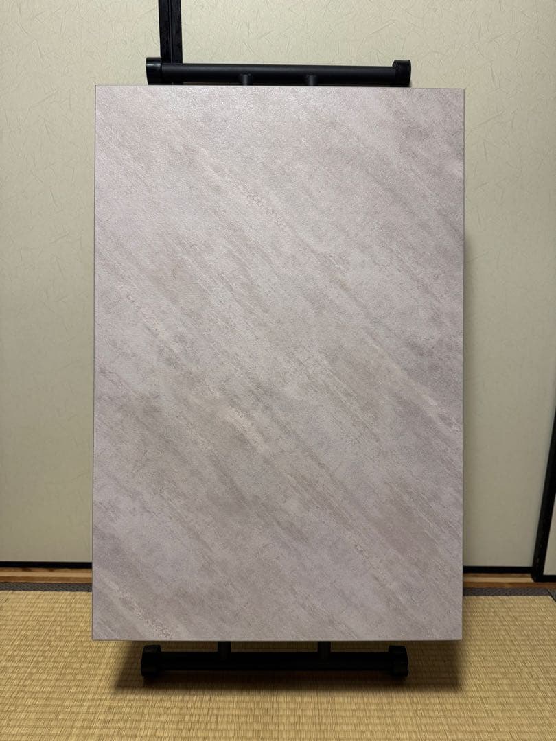 武田コーポレーション製　大理石柄　ガス圧式昇降テーブル　60×90