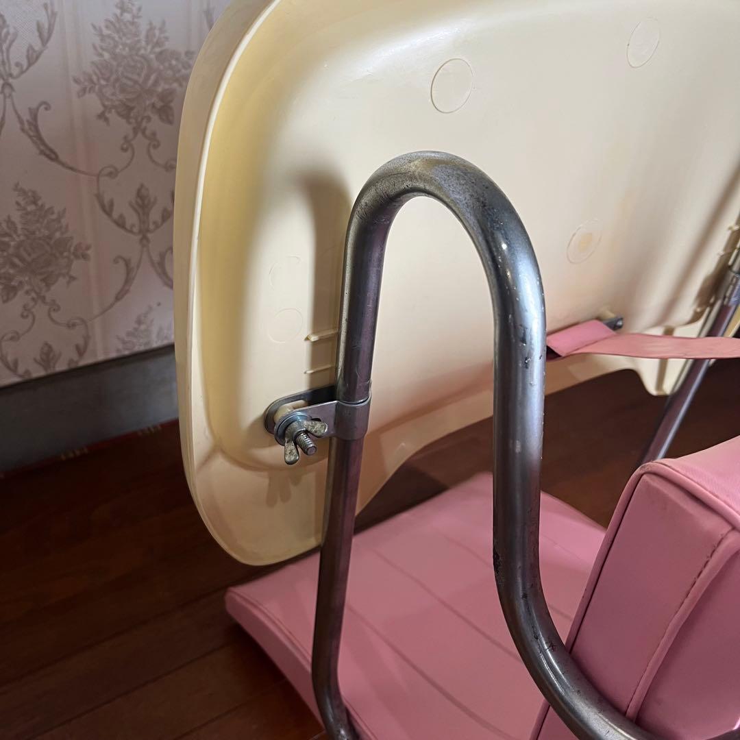 アンティーク】昭和レトロ アイアンフレーム ベビーチェア お食事椅子