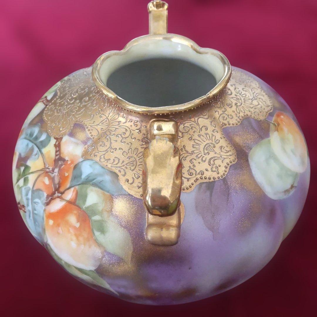 新春~1/31特価アンティーク オールドノリタケ メイプルリーフ花瓶