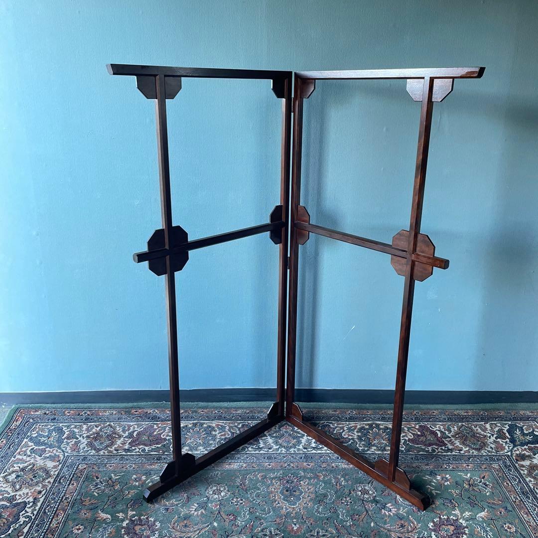 希少】松本民芸家具 衣桁 衣紋掛け ハンガー 着物掛け サクラ材 美品