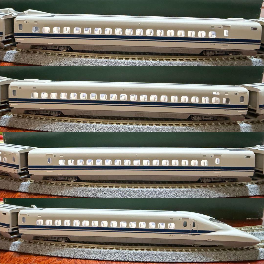 【室内灯有】KATO 10-276/277/398 700系のぞみ16両セット