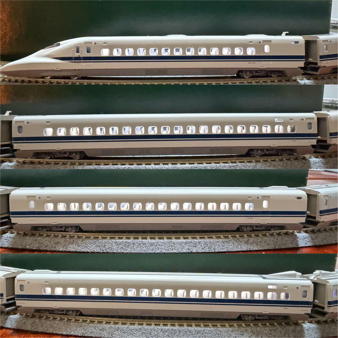 【室内灯有】KATO 10-276/277/398 700系のぞみ16両セット
