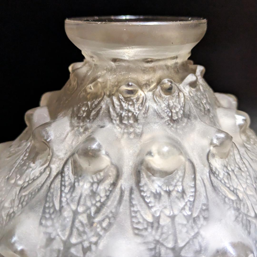 貴重な初期作品☆本人☆ルネ・ラリック フジェール アンティーク 花瓶 1913