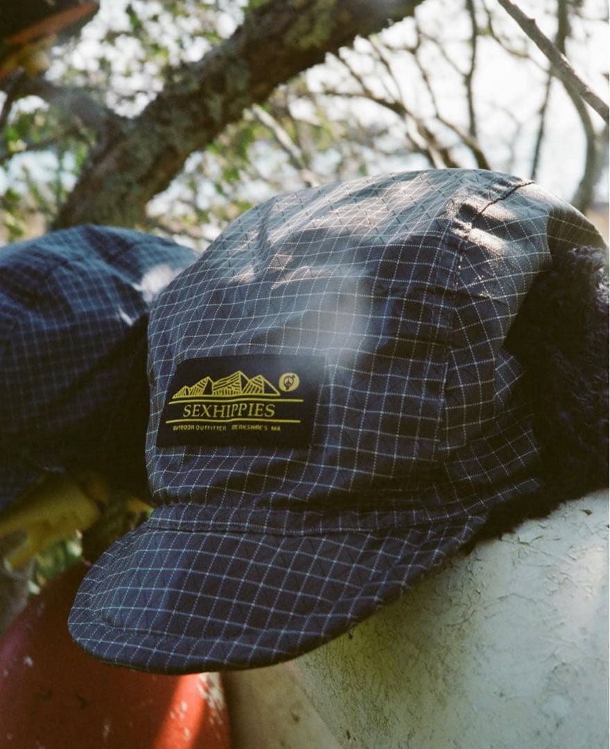 美品】Sexhippies mountain cap グレー フライトキャップ