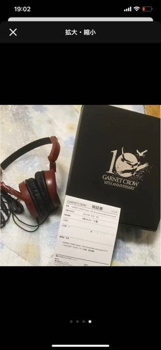 GARNET CROW ヘッドホン GARNET CROW 20th Memorial Goods Panasonic製