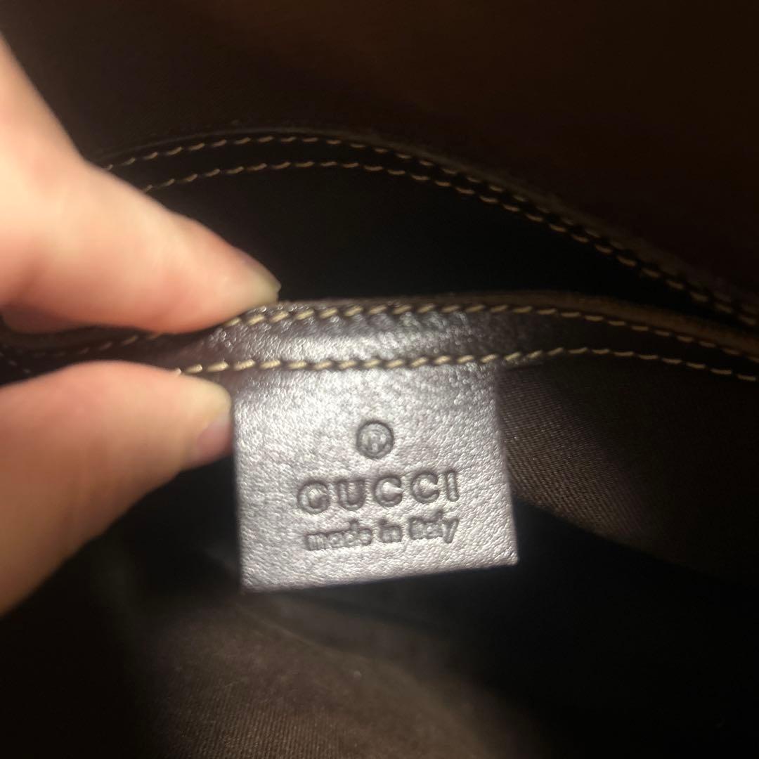 Gucci GGモノグラム ショルダーバッグ ブラウン