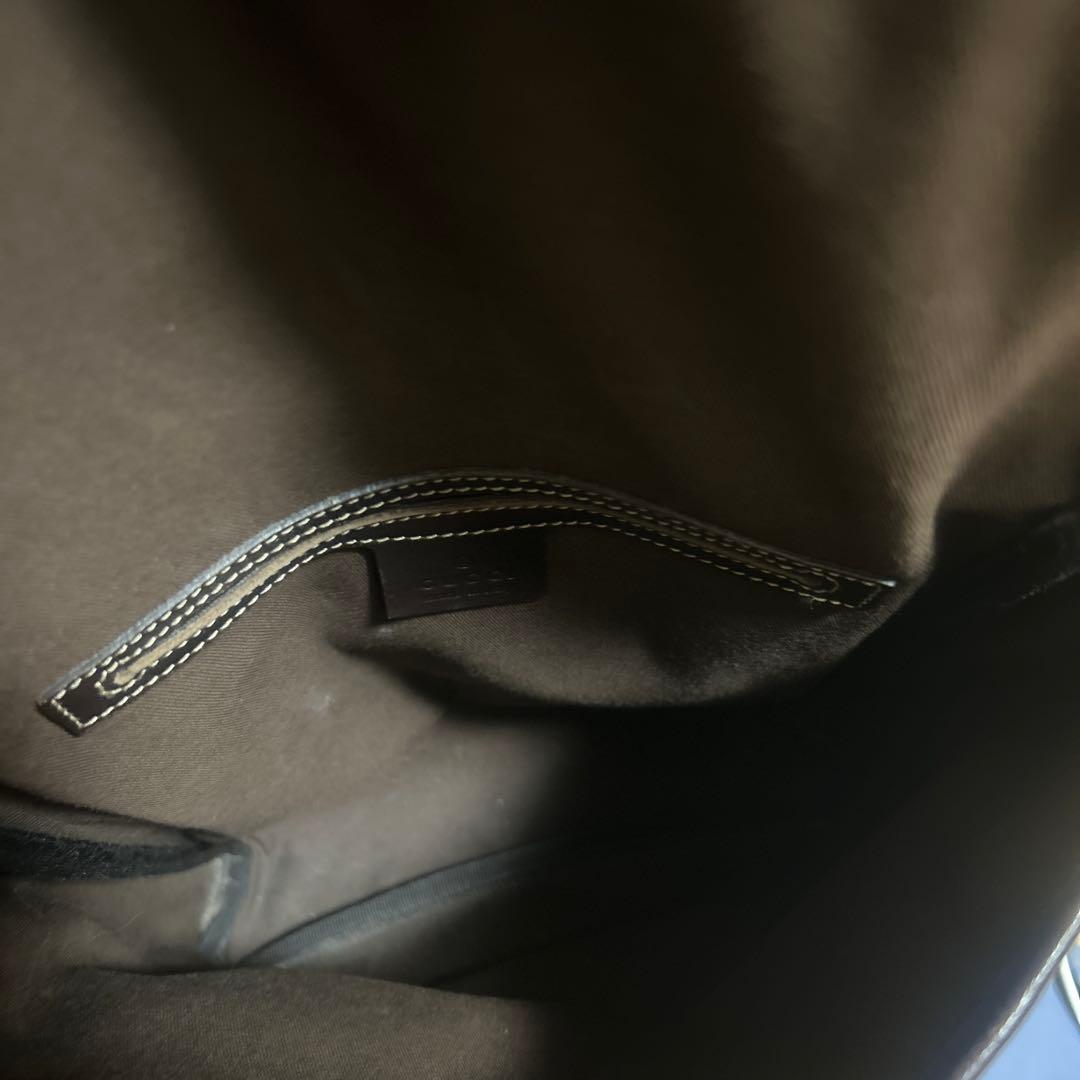 Gucci GGモノグラム ショルダーバッグ ブラウン