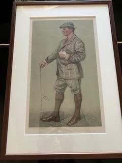 ゴルフ テーマ カラーリトグラフ 絵画 2点セット