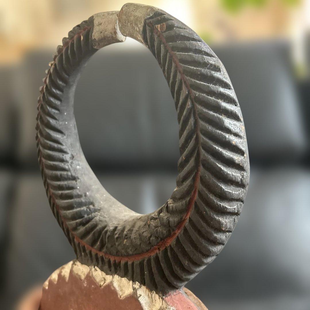 ハツハル。様専用】アフリカ 大きなバウレ族プレプレマスク‼️