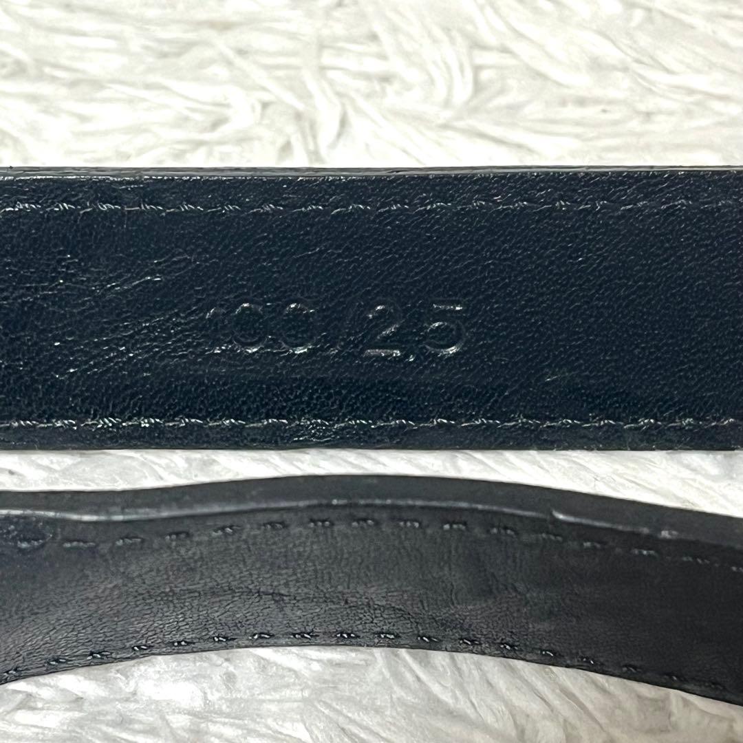 HIROFU ヒロフ ショルダーバッグ オールレザー ブラック 黒 型押しロゴ