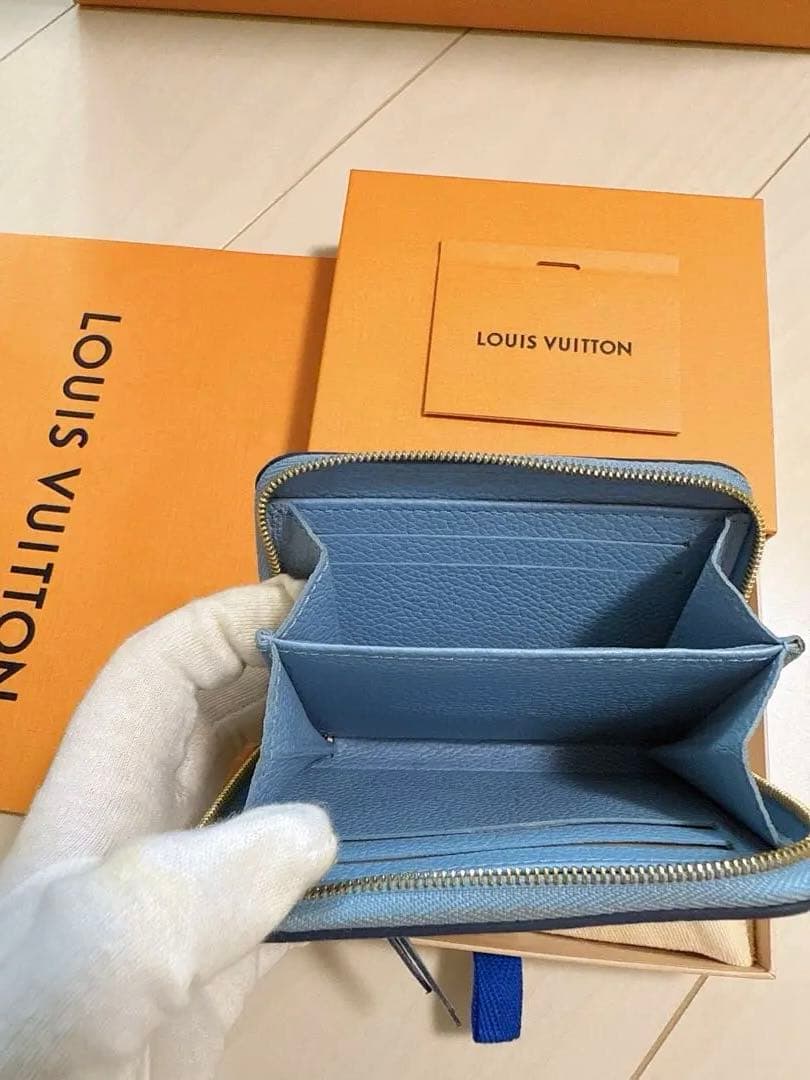 ヴィトン アンプラント バイザプール ジッピーパース サマーブルー