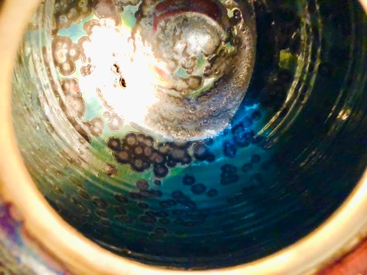 斑紋点天目壺』『斑紋点天目壺』石垣島港骨董店【宗陵】八重山