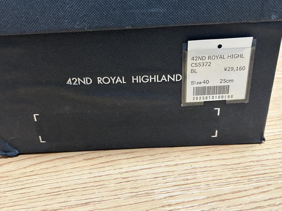 42NDHIGHLAND メンズ ストレートチップ　ブラック