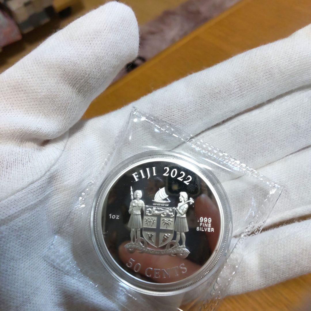 カラー銀貨 DOGS ※純銀、カプセル付きゴールデンレトリバー☆