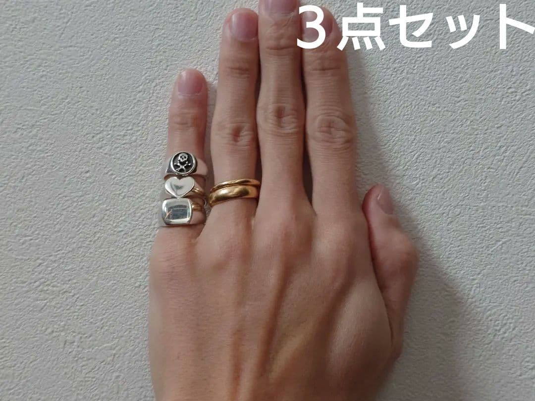 ACE by monizane ＋a シグネットリング計3点＋バンクローバー1点