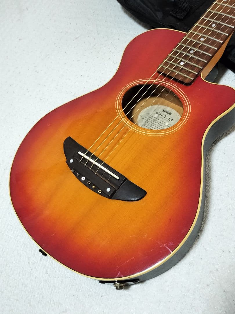 YAMAHA ヤマハ ミニ エレアコ APXT-1A ミニギター ケースオマケ 楽器・機材