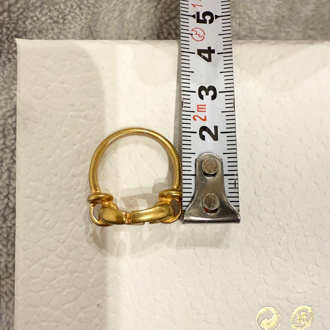 Christian Dior ディオール CDネイビーリング 指輪