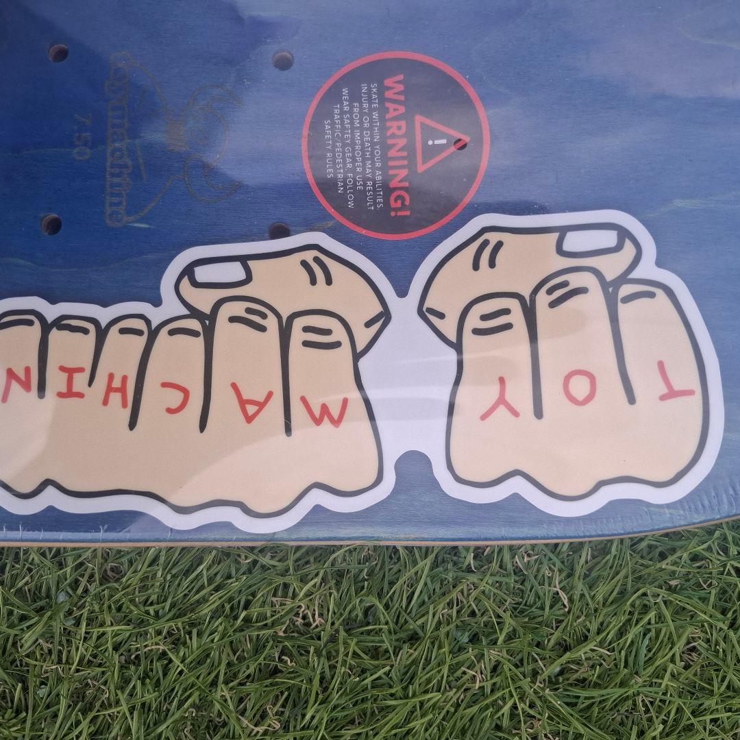 【新品未使用】TOY MACHINE スケートボードデッキ 7.5×30.87