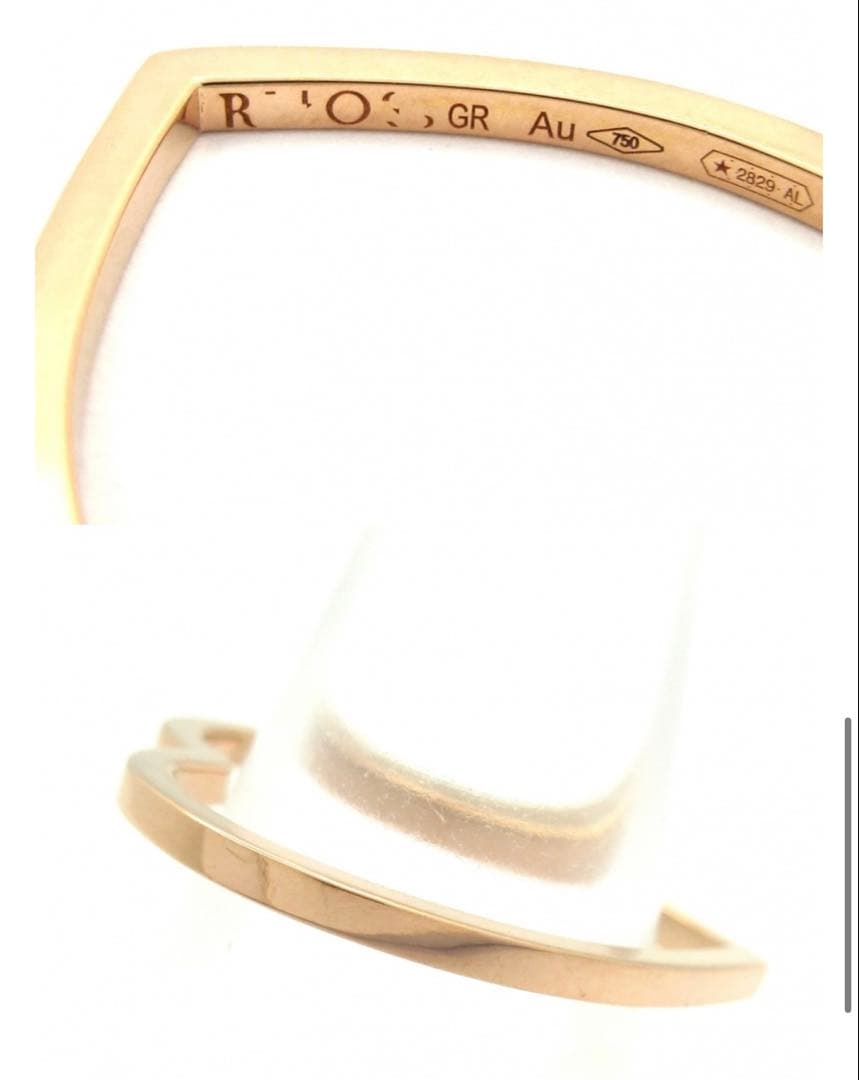 レポシ アンティフェール ハート リング 実寸10.5号