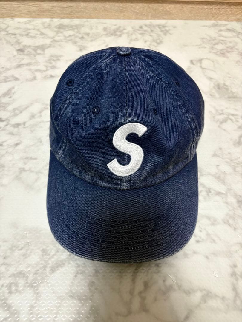 Supreme デニムキャップ Sロゴ刺繍