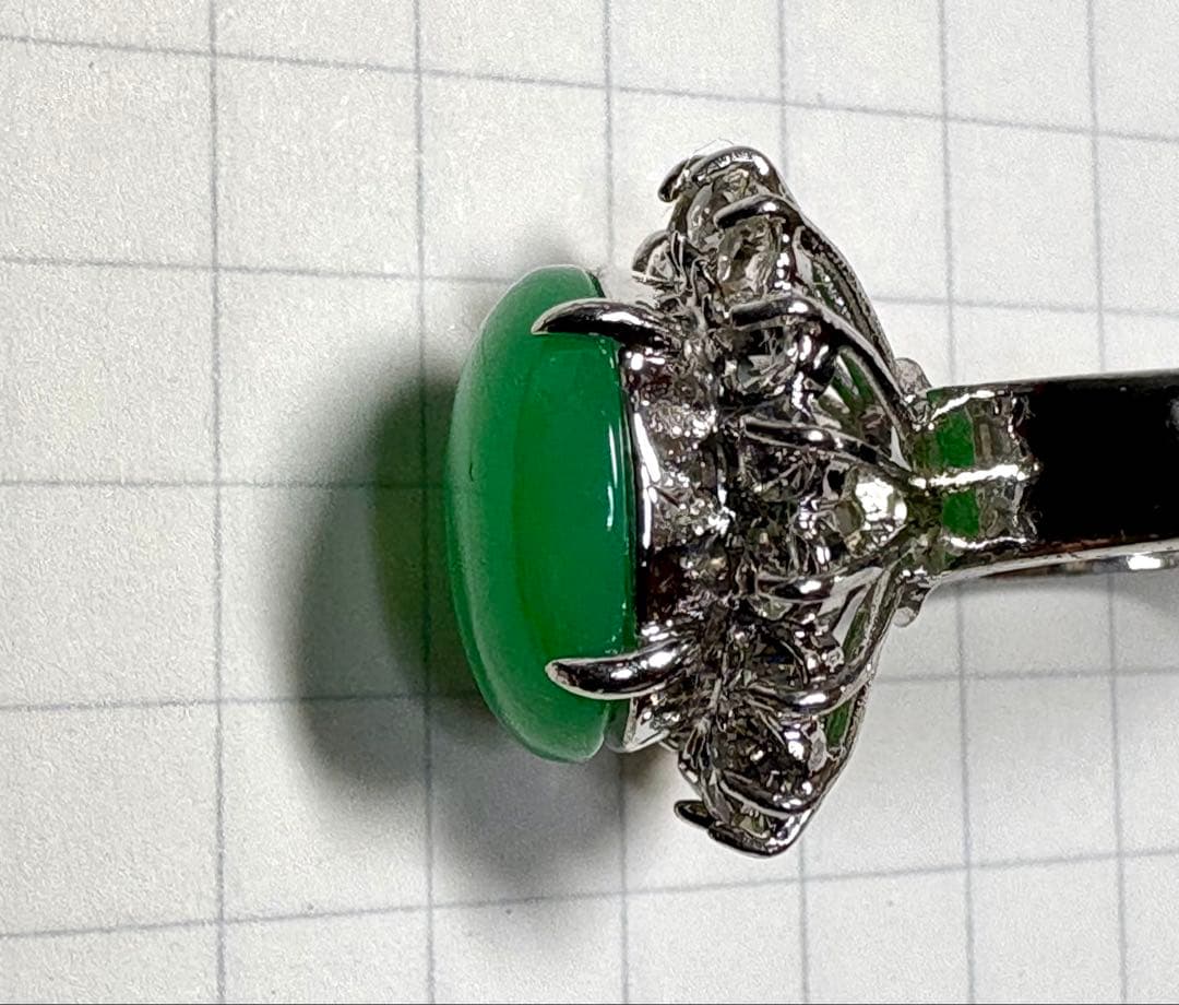 翡翠　指輪　18K