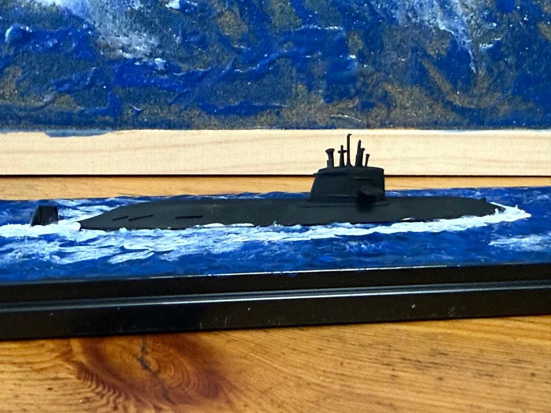1/700 海上自衛隊おやしお型潜水艦メタルキット完成品ジオラマ