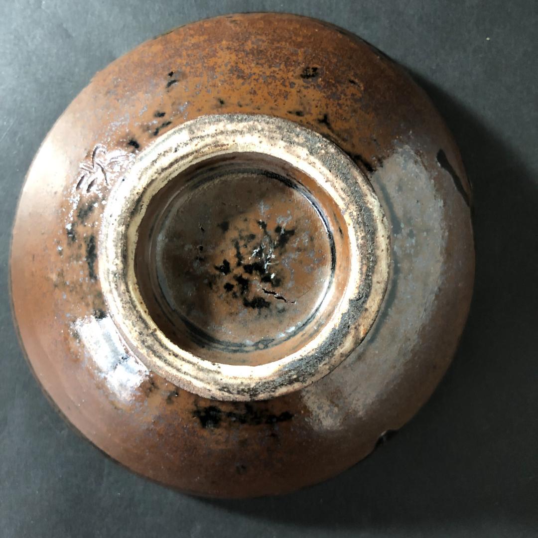 v*r様 壷屋焼　金城次郎　４寸皿　小皿　やむちん　人間国宝　重ね焼き　沖縄民藝