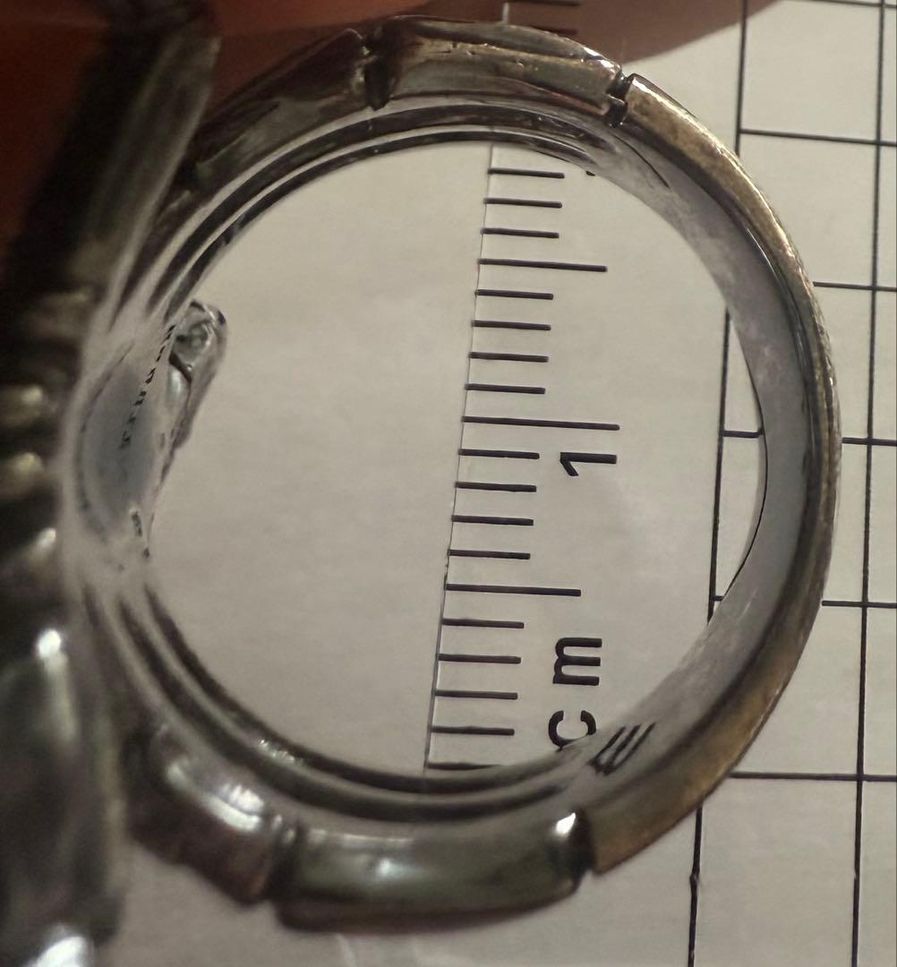 ヒステリックスグラマースコーピオン シルバーリング 925 赤いストーン付！