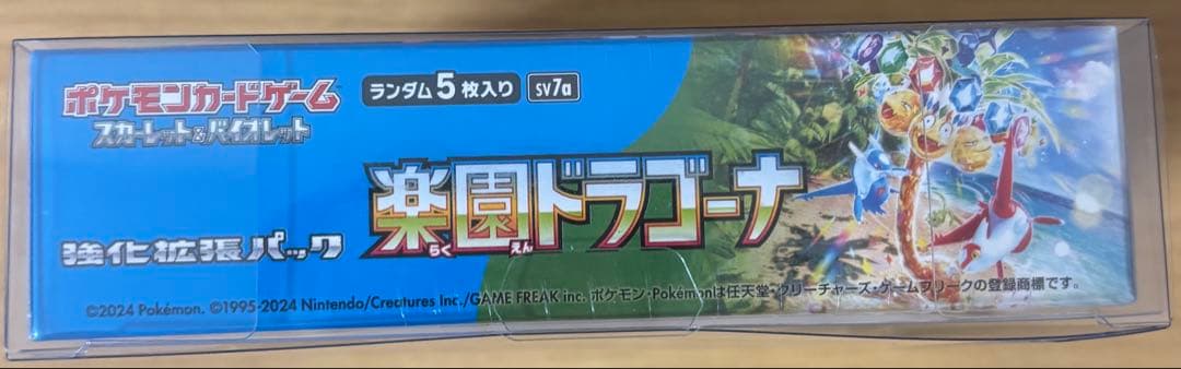 基*す様 ポケモンカードゲーム 楽園ドラゴーナBoxシュリンク付き