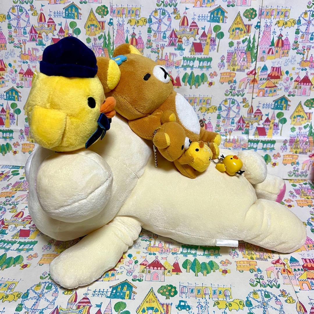 リラックマ まとめ売り マリンキャスケット ぬいぐるみXL みつばちグラス他