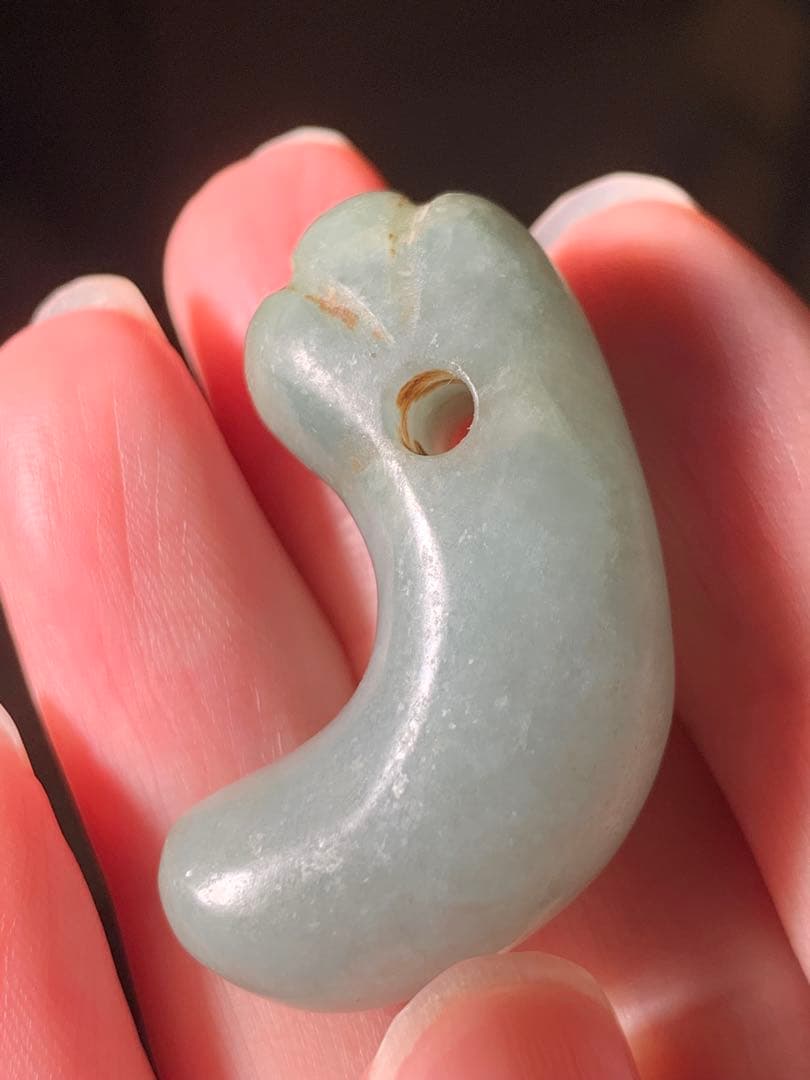 古墳期 出土 ろうかん糸魚川翡翠勾玉 縄文 弥生 石器 大珠 根付 土器 化石