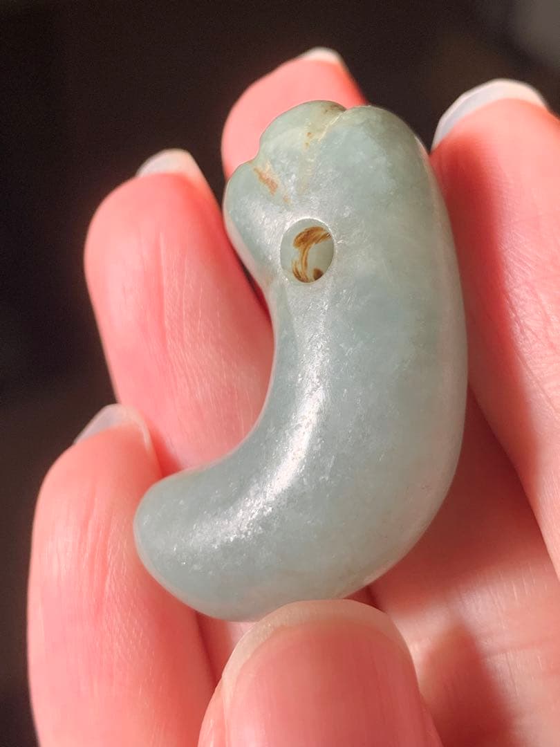 古墳期 出土 ろうかん糸魚川翡翠勾玉 縄文 弥生 石器 大珠 根付 土器 化石