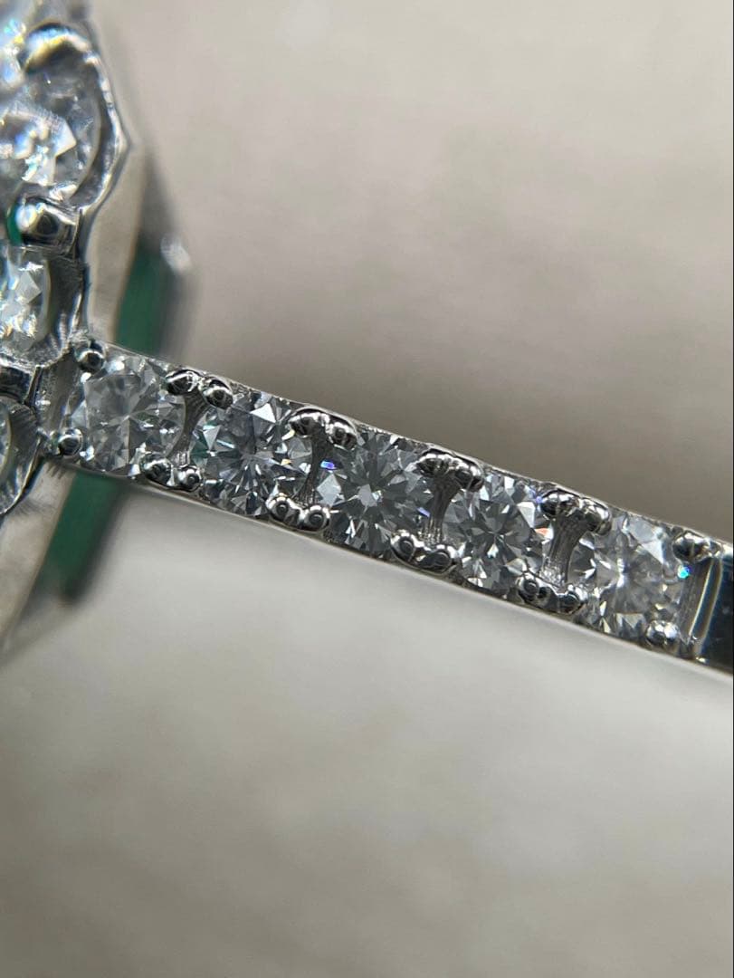 JL201★最高級 コロンビア産エメラルド2.718ct D pt リング ソ付