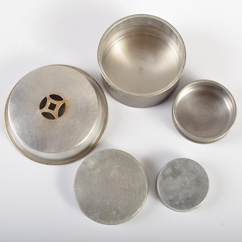 錫製 間村自造 四君子文 茶壷 茶こぼし 合計約985g 3