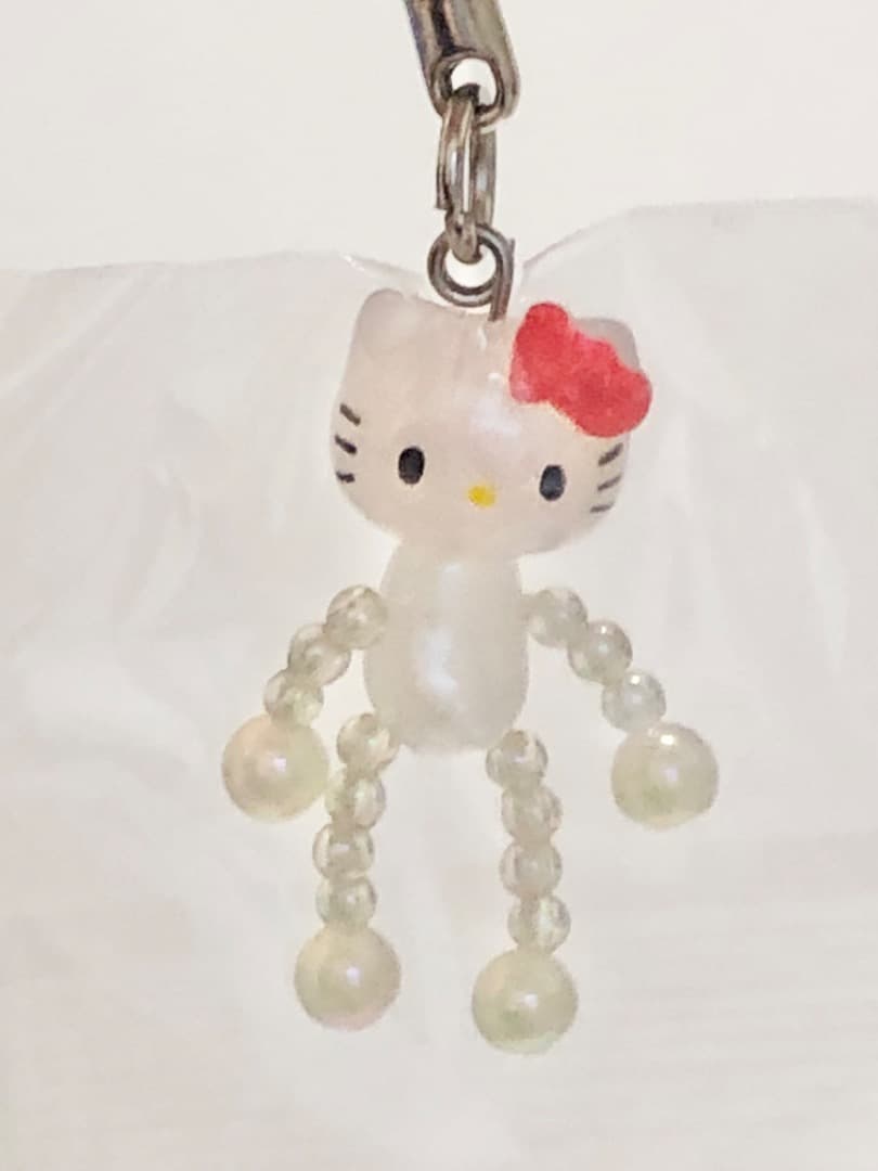 ハローキティ Hello Kitty 棒バージョン 根付ストラップ