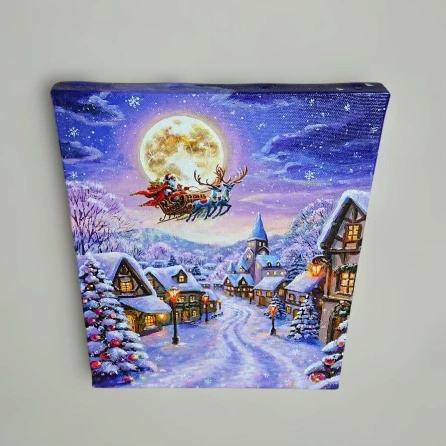 め*か様 【雪の降る日】アクリル画 F3 風景画 絵画