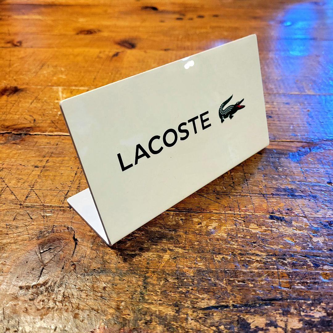 【非売品】極希少 LACOSTE サインプレート オブジェ ディスプレイ