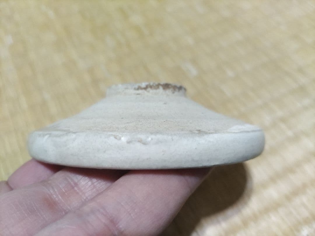 磁州窯（鉅鹿手）無地 白釉 厚縁 小皿 平盃（9.5㎝） - メルカリ