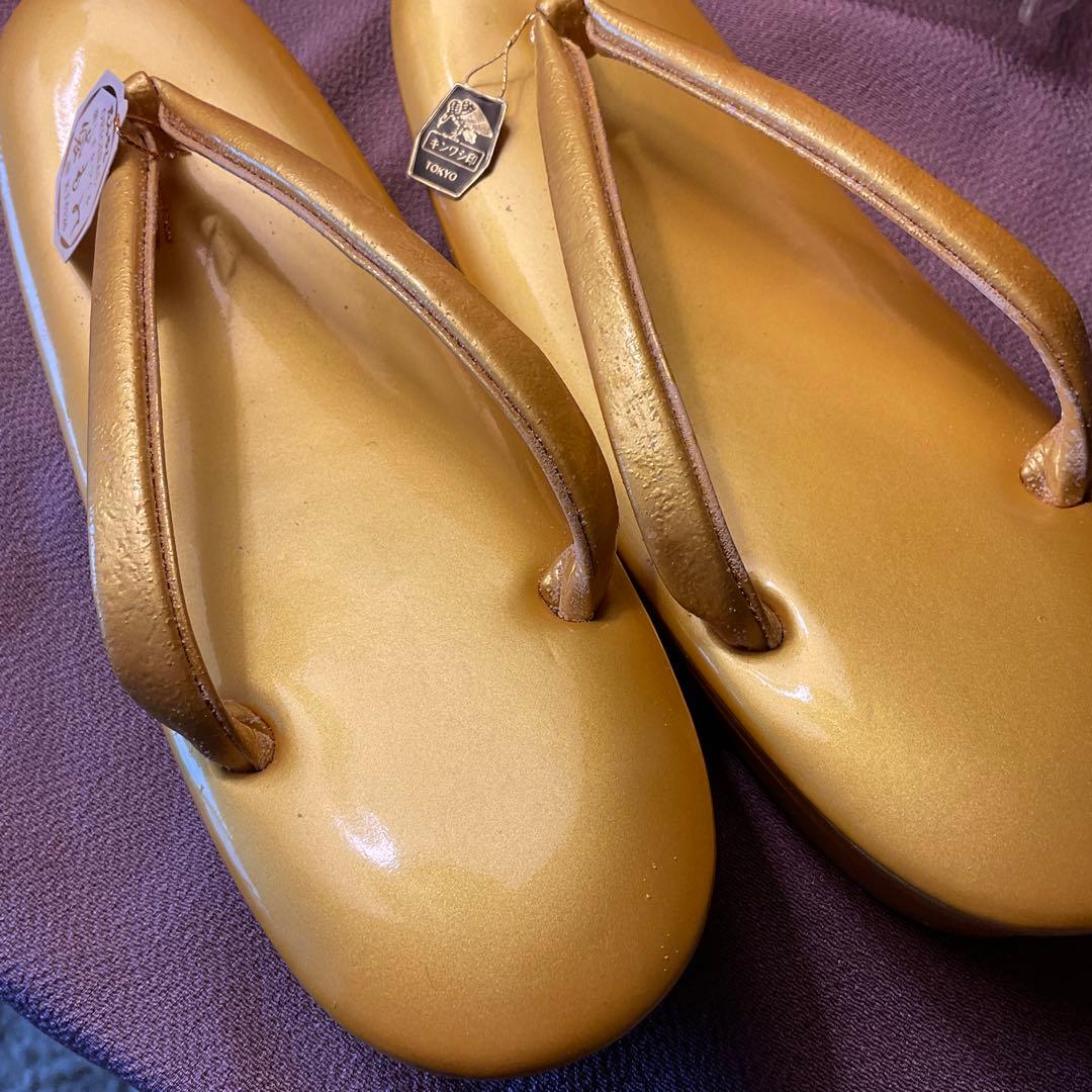 最高級　キンワシ印の豪華な　　　　　　バッグと草履セット　新品