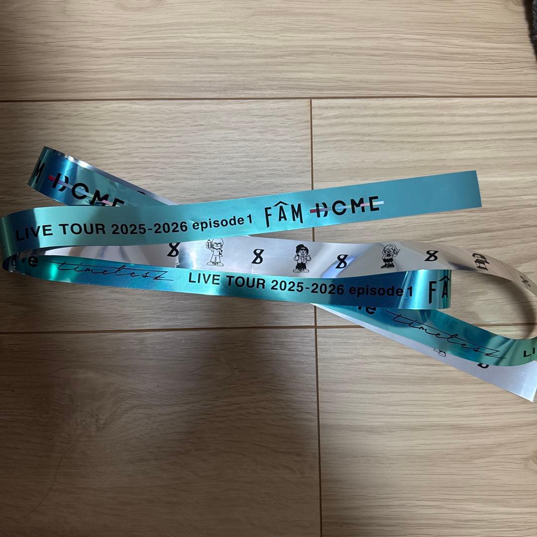 timelesz 銀テープ 落下物 フル 1本 タイムレス FAM東京ドーム - メルカリ