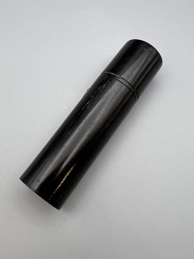 スターリングシルバー マウント付き 黒檀製 ハットピンホルダーボックス 1909