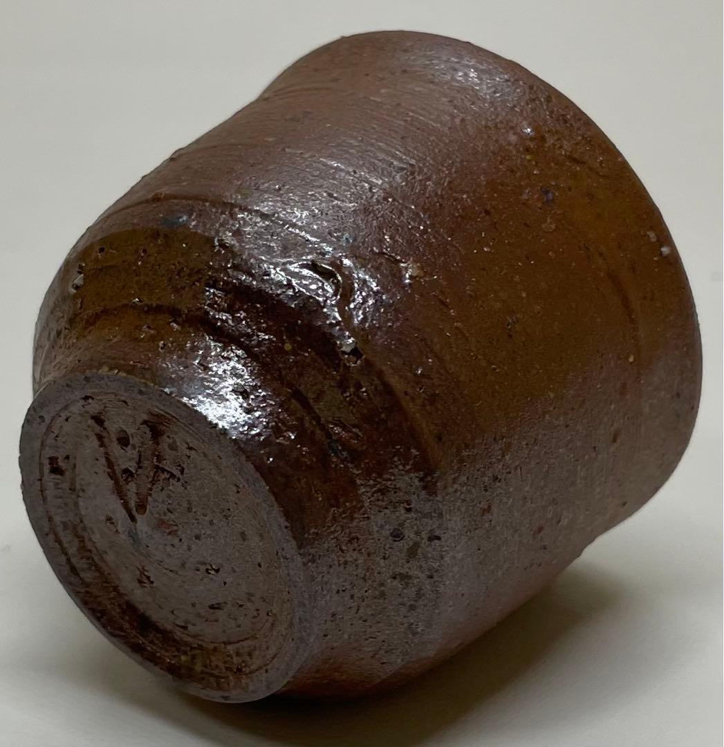 人間国宝伊勢崎淳作備前焼湯呑み備前焼緋襷湯呑み