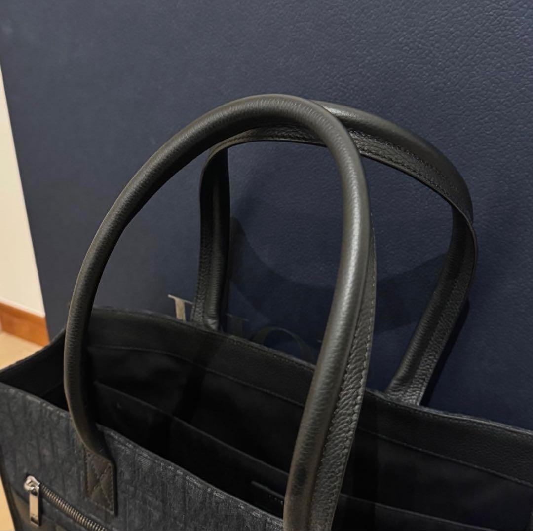 Dior サファリ トートバッグ ロゴ 正規品 ブラック オブリーク