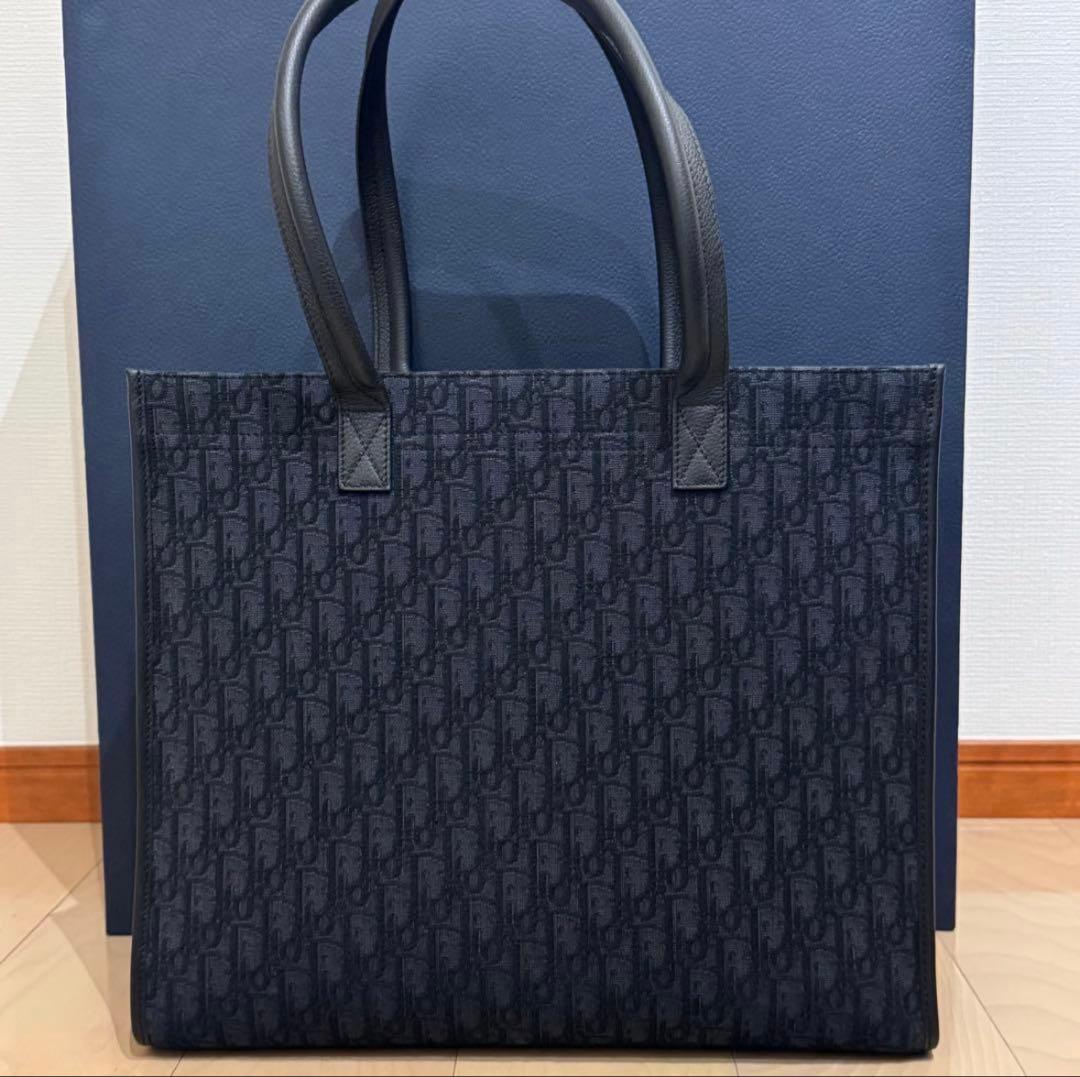 Dior サファリ トートバッグ ロゴ 正規品 ブラック オブリーク
