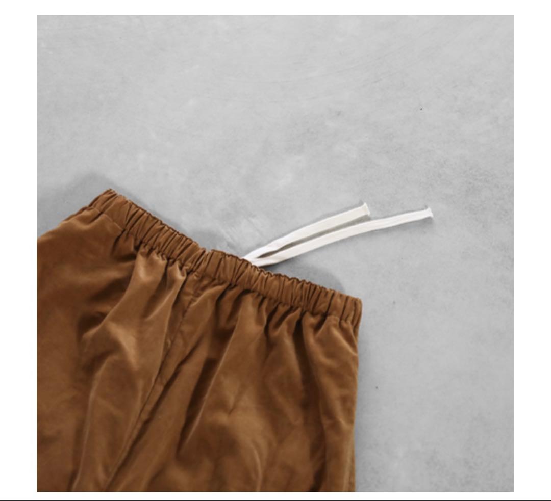 お値引き☆huis 遠州織物　みじんコールサルエルバルーンパンツ　コーデュロイ